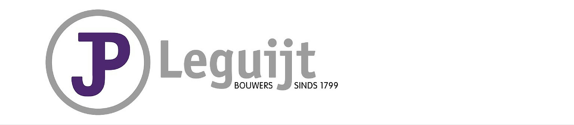 Moderner en nieuw logo bouwbedrijf JP Leguijt